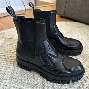 Versace- Greca Portico Chelsea Boots (Men’s IT 45)